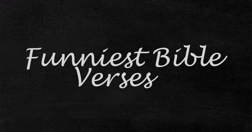 funniest bible verses