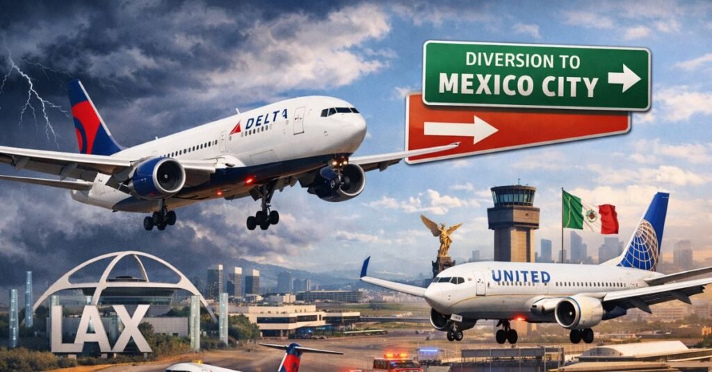 delta flight dl275 diverted lax